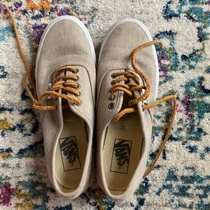 Tan low top Vans